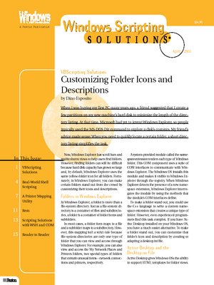 cover image of April 2002--Windows Scripting Solutions